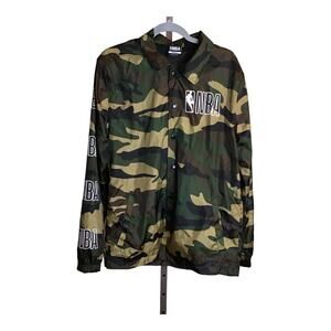 NBA Men’s Lightweight  Nylon Camouflage Jacket/ Windbreaker  Sz. Small EUC